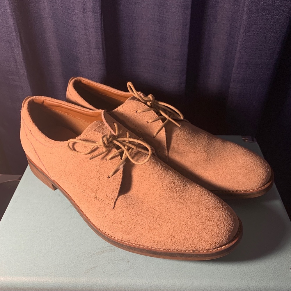 Sonoma Suede Dress Shoes cream colored 10 New without tags